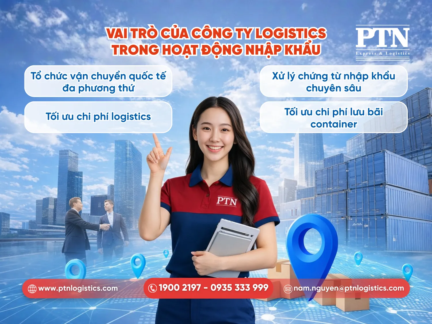 Vai trò của công ty logistics trong hoạt động nhập khẩu