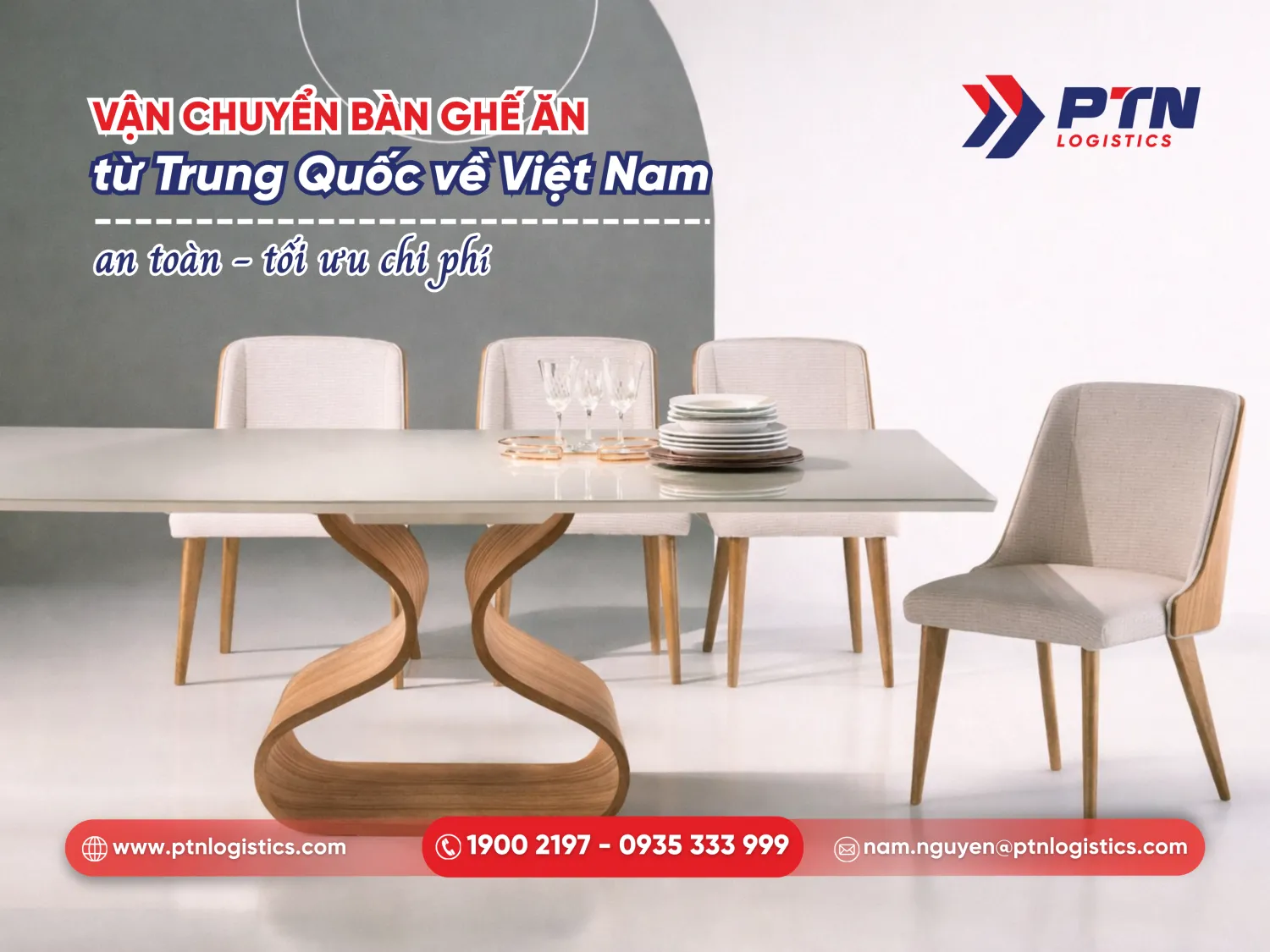 Vận chuyển bàn ghế ăn nhập khẩu Trung Quốc