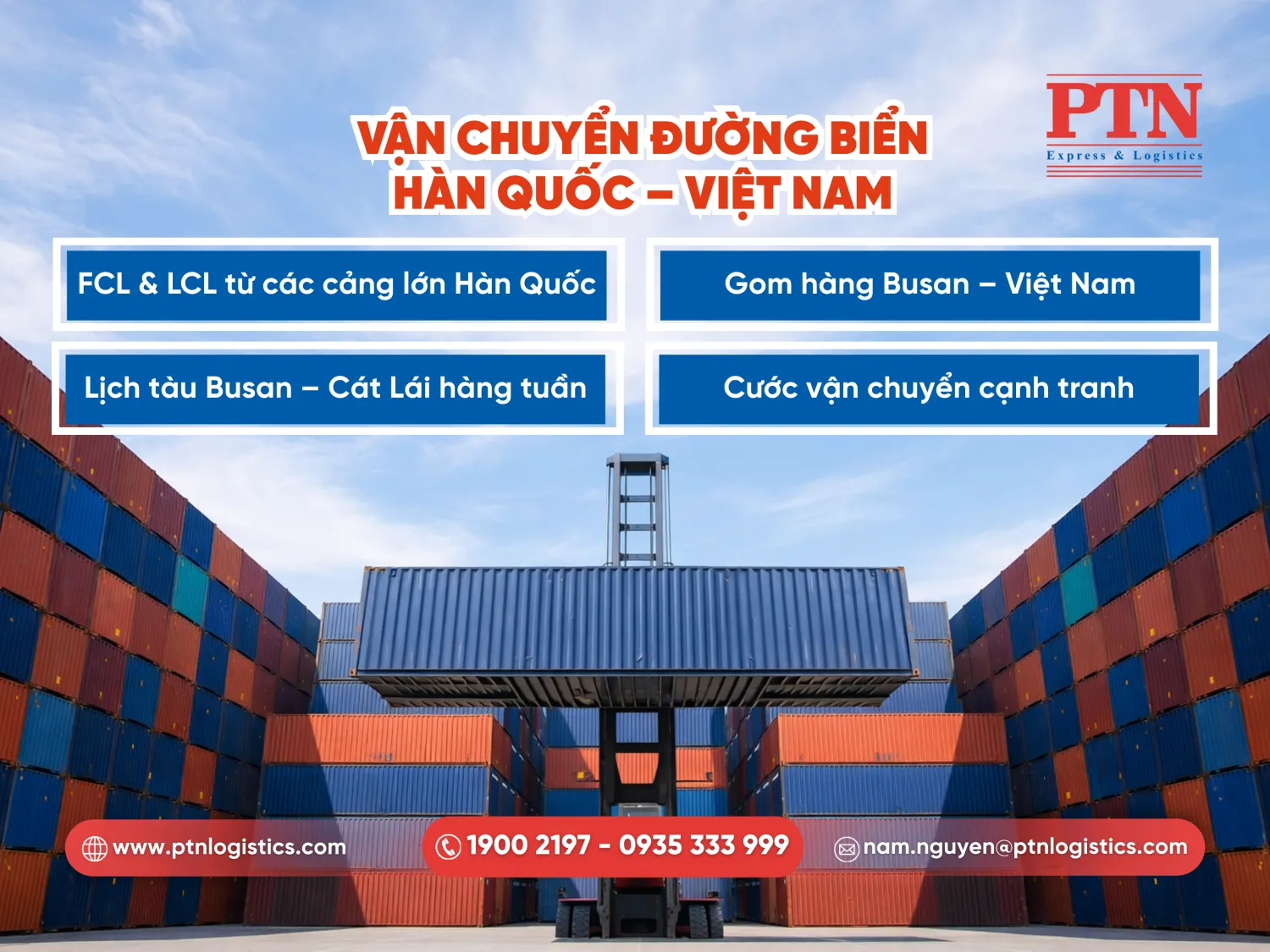 Vận chuyển đường biển Hàn Quốc Việt Nam