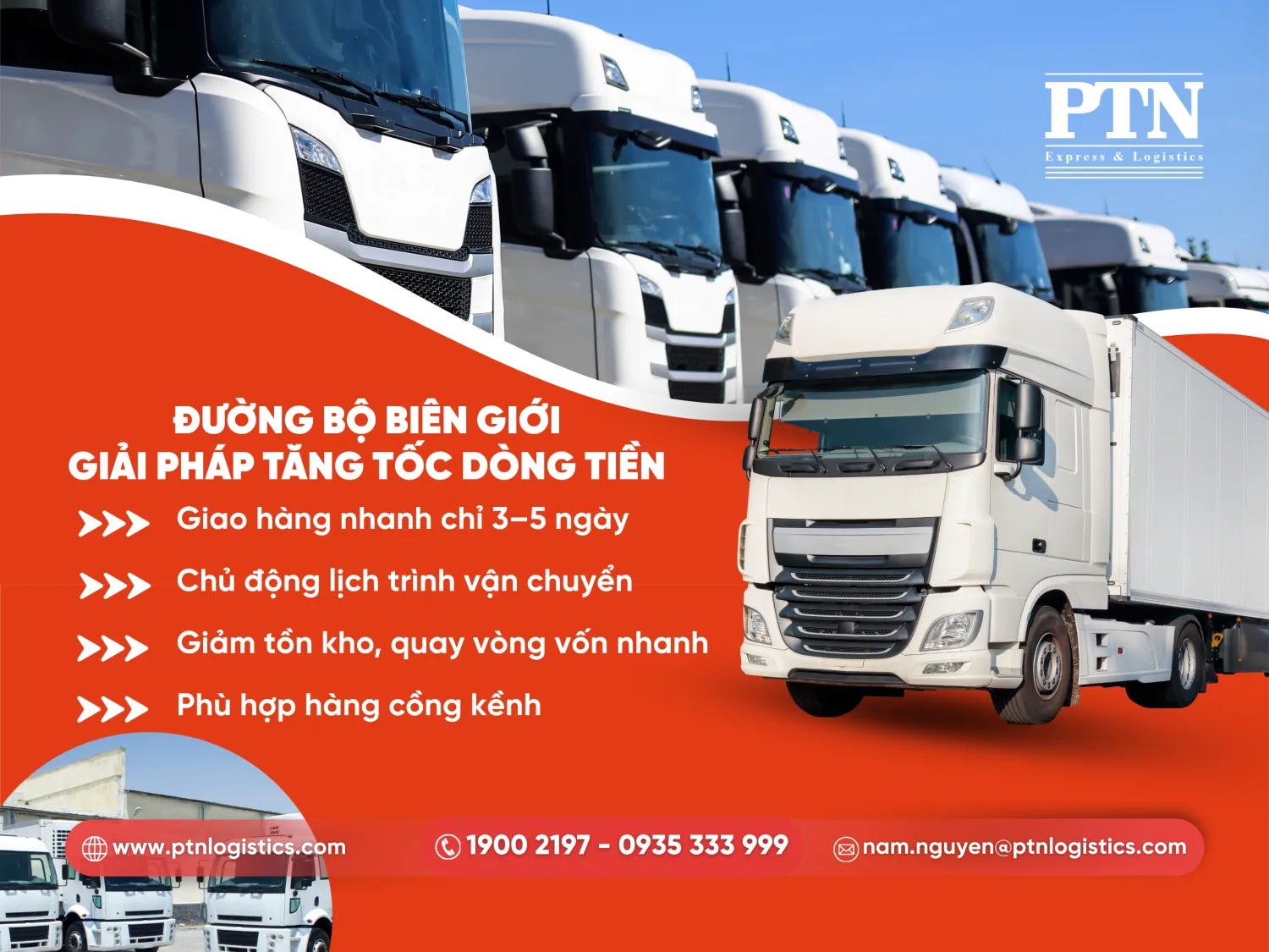 Vận chuyển đường bộ nhanh chóng, linh hoạt