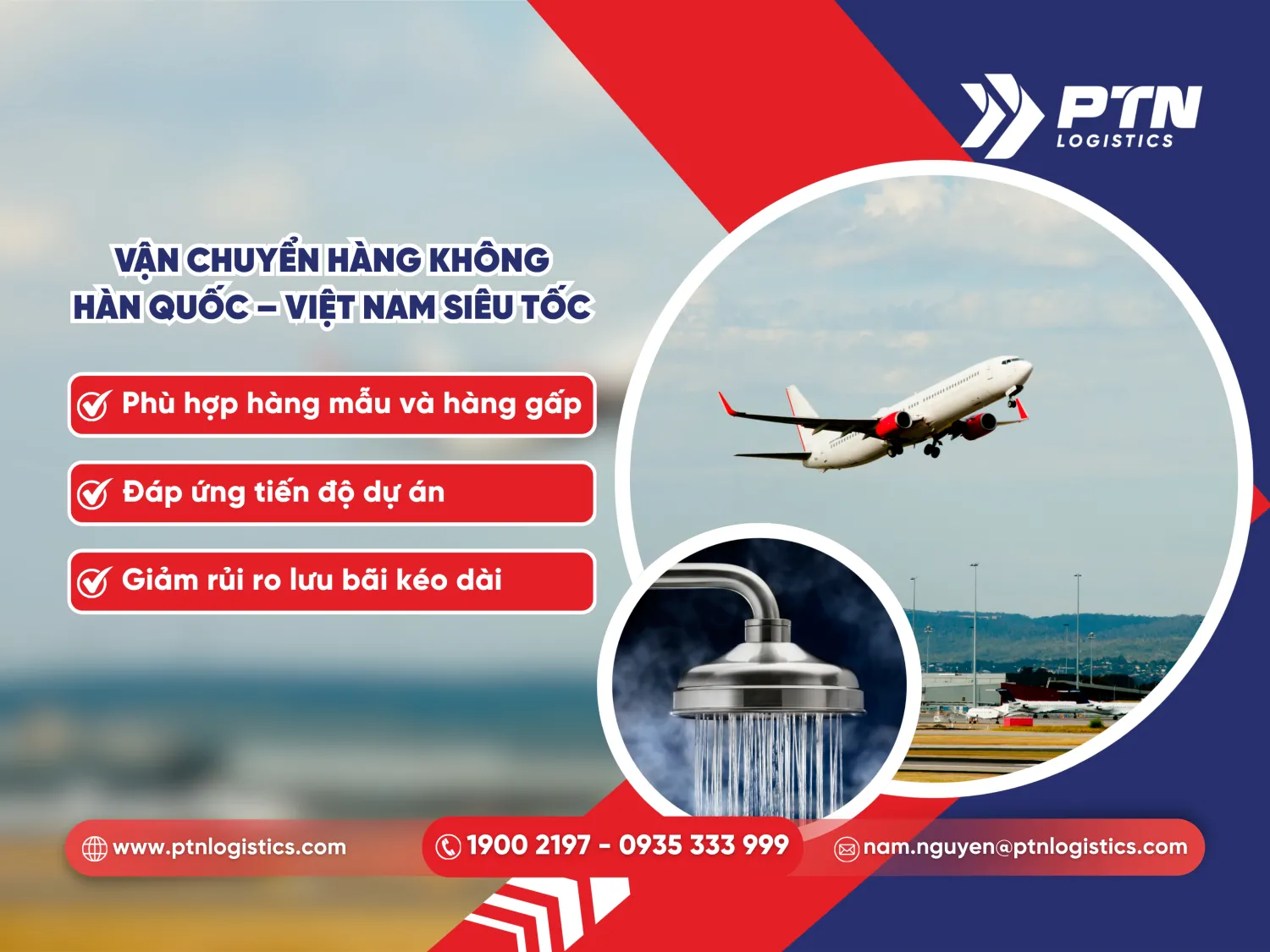 Vận chuyển hàng không từ Hàn Quốc về Việt Nam siêu tốc