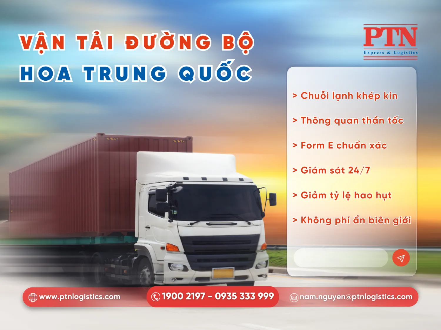 Vận chuyển hoa nhập khẩu Trung Quốc bằng đường bộ 