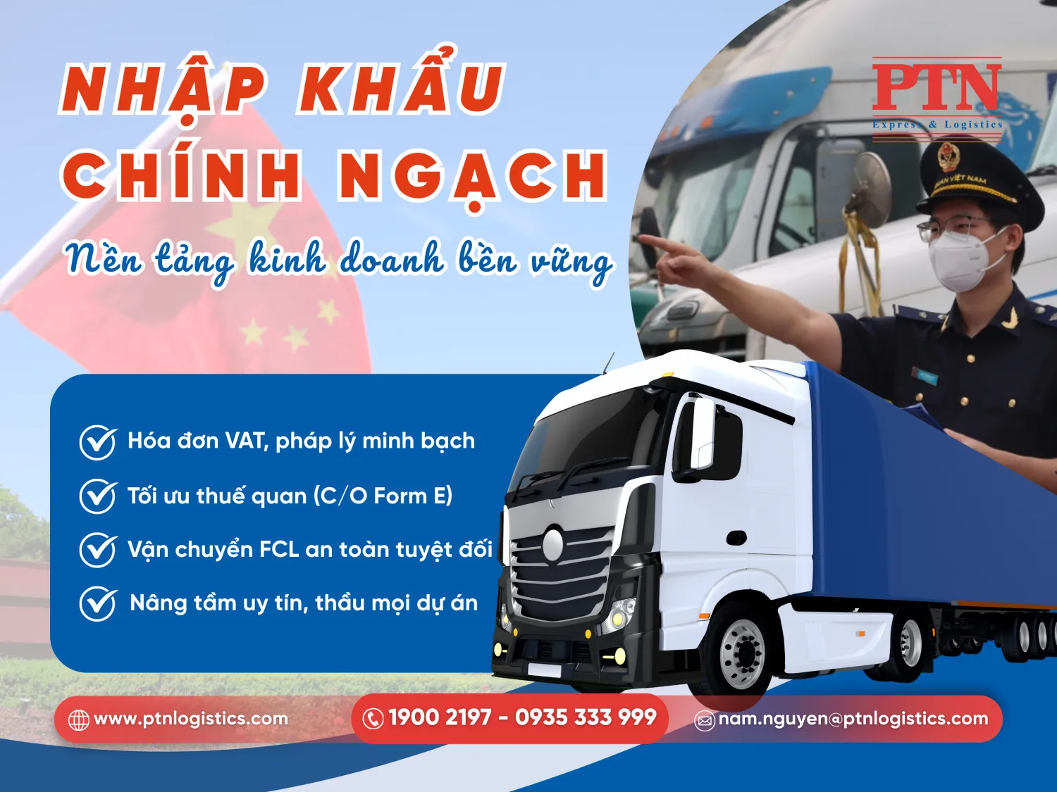 Vận chuyển thiết bị vệ sinh theo đường chính ngạch