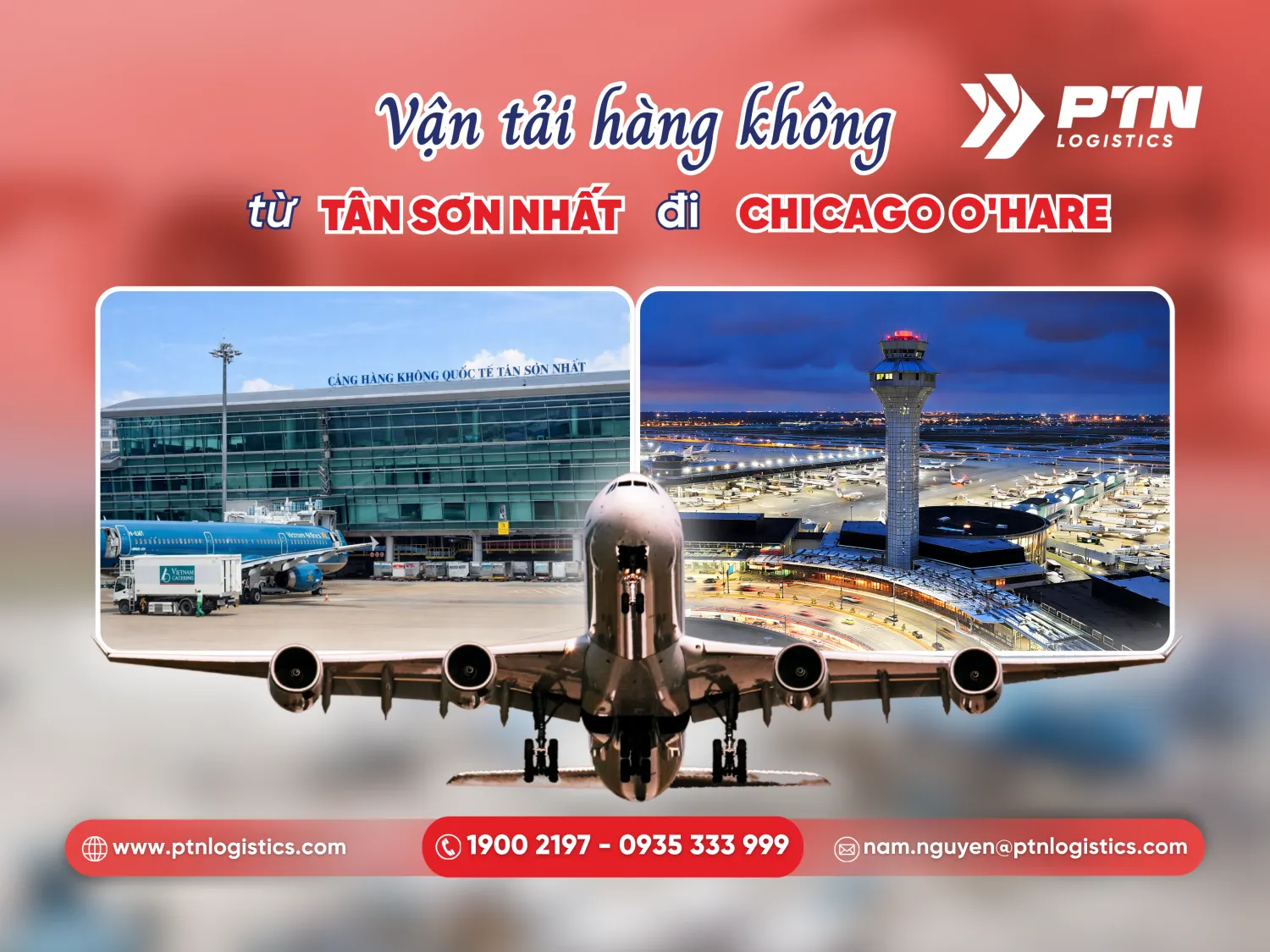 Vận tải hàng không từ Tân Sơn Nhất đi Chicago O'Hare tại PTN