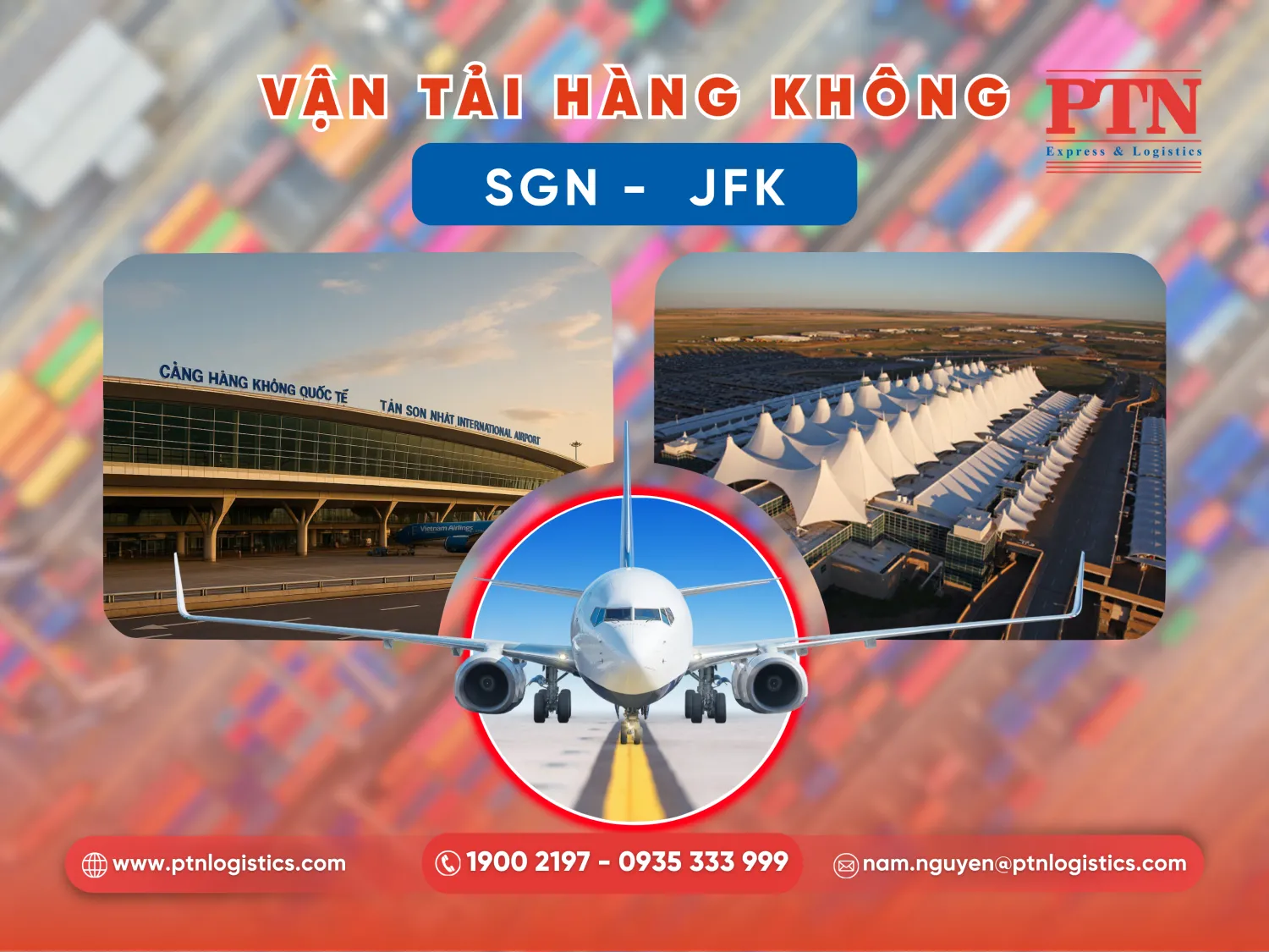 Vận tải hàng không từ Tân Sơn Nhất đi JFK