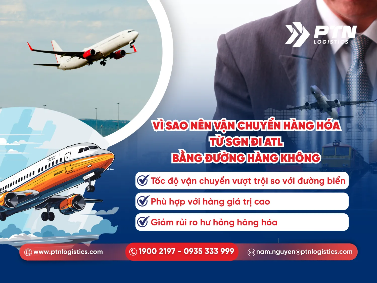 Vì sao nên vận chuyển hàng từ SGN đi ATL bằng đường hàng không?