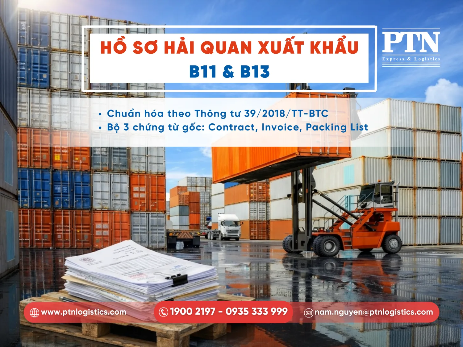 Bộ hồ sơ cần thiết cho loại hình B11 và B13