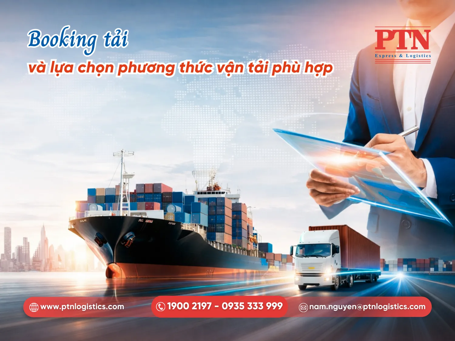 Booking tải và lựa chọn phương thức vận tải phù hợp