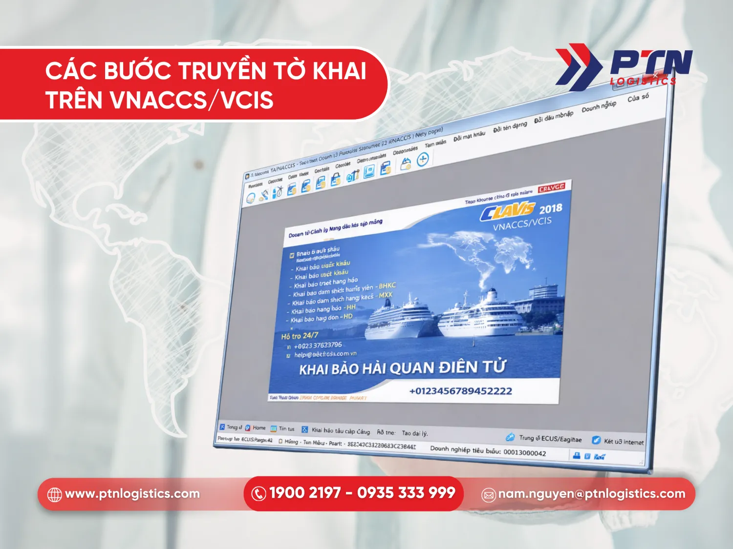 Các bước chi tiết truyền tờ khai trên hệ thống
