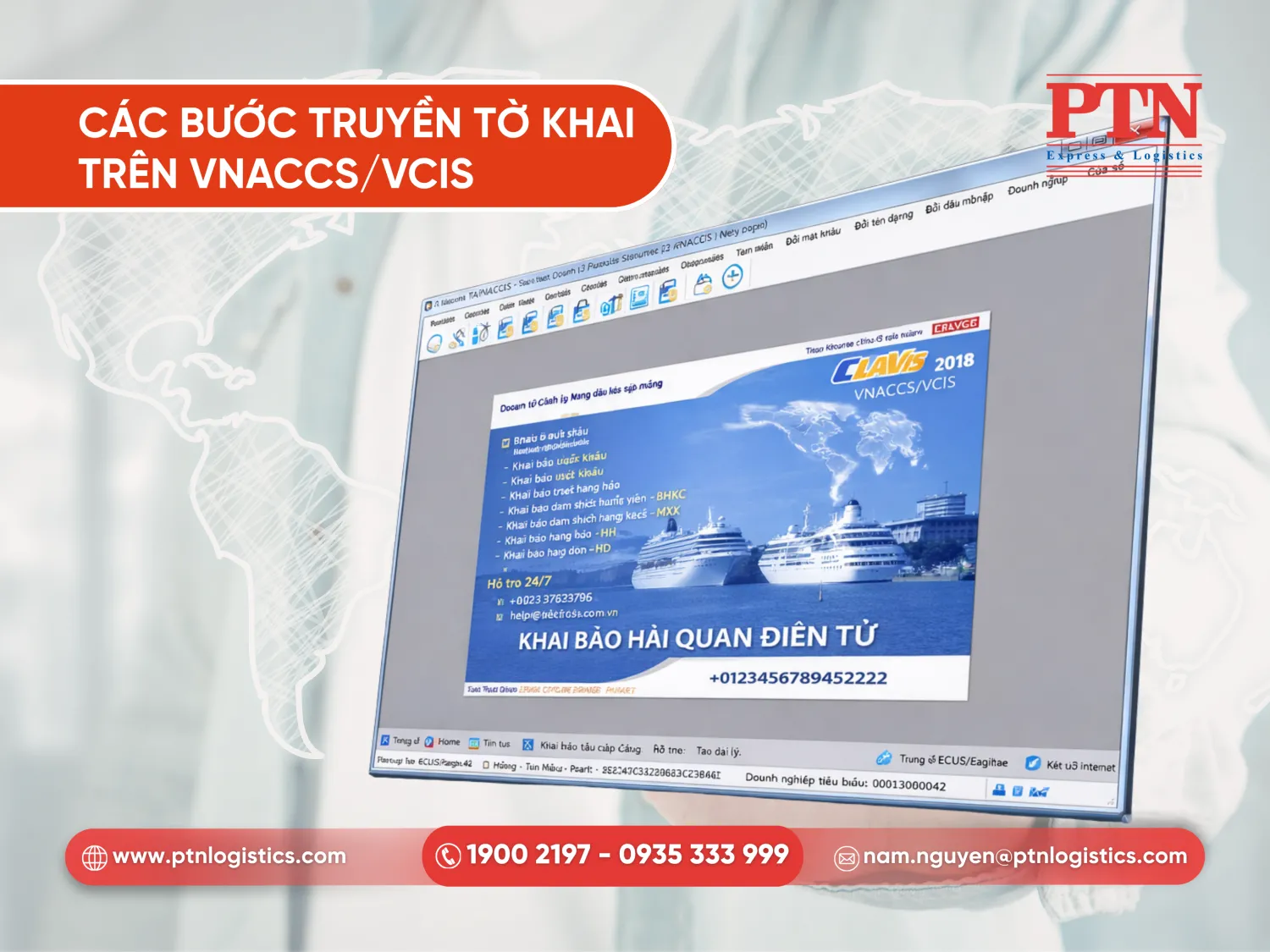 Các bước truyền tờ khai trên hệ thống