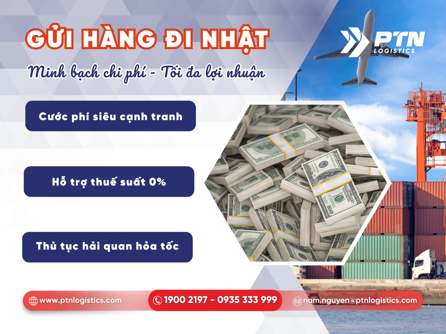Các chi phí khi vận chuyển Cần Thơ - Nhật Bản