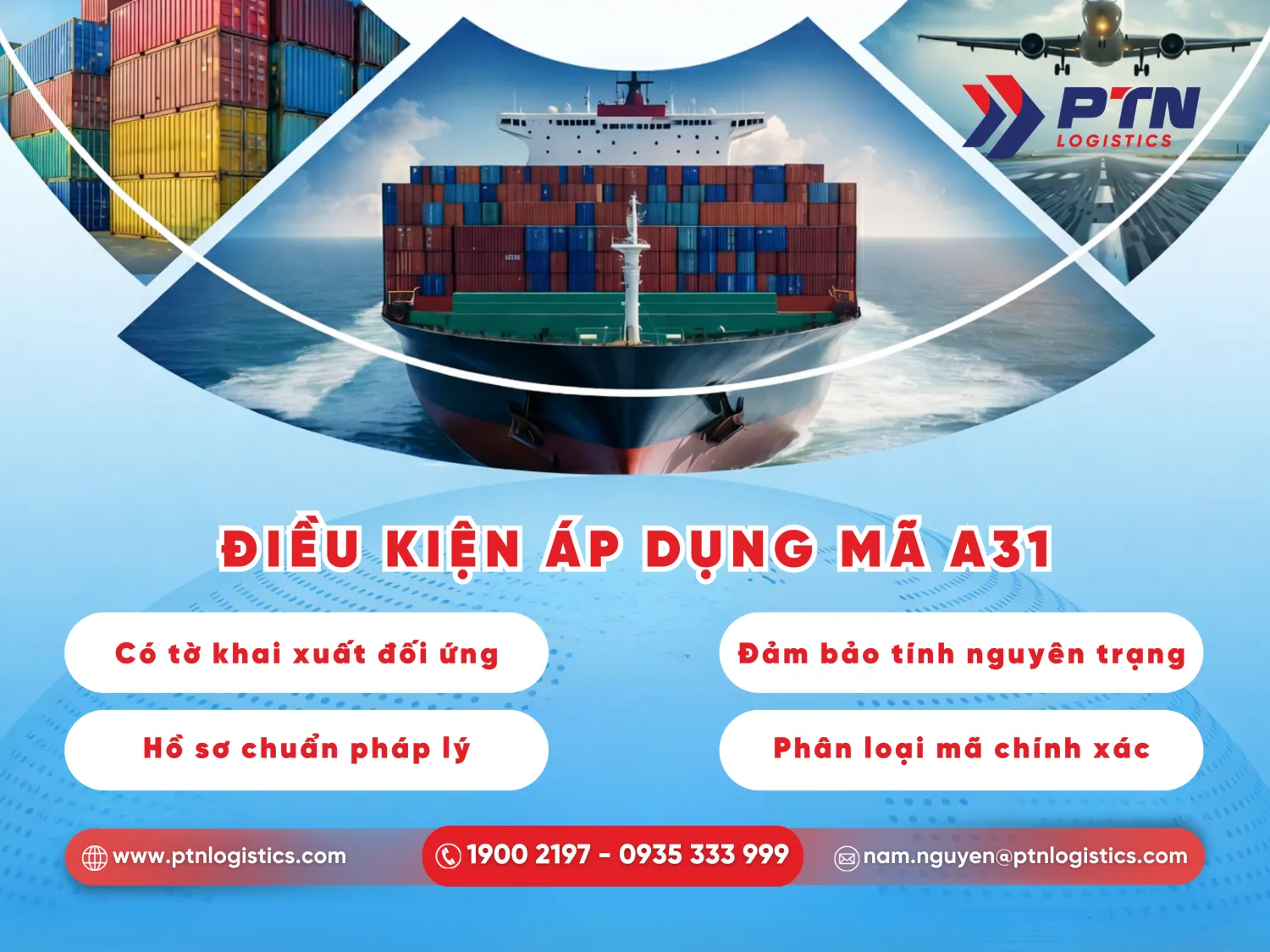 Các điều kiện để áp mã loại hình A31
