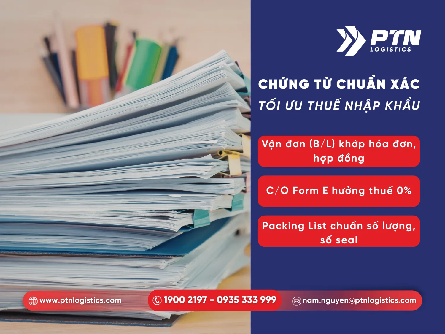 Các loại chứng từ cần có trong vận chuyển chính ngạch