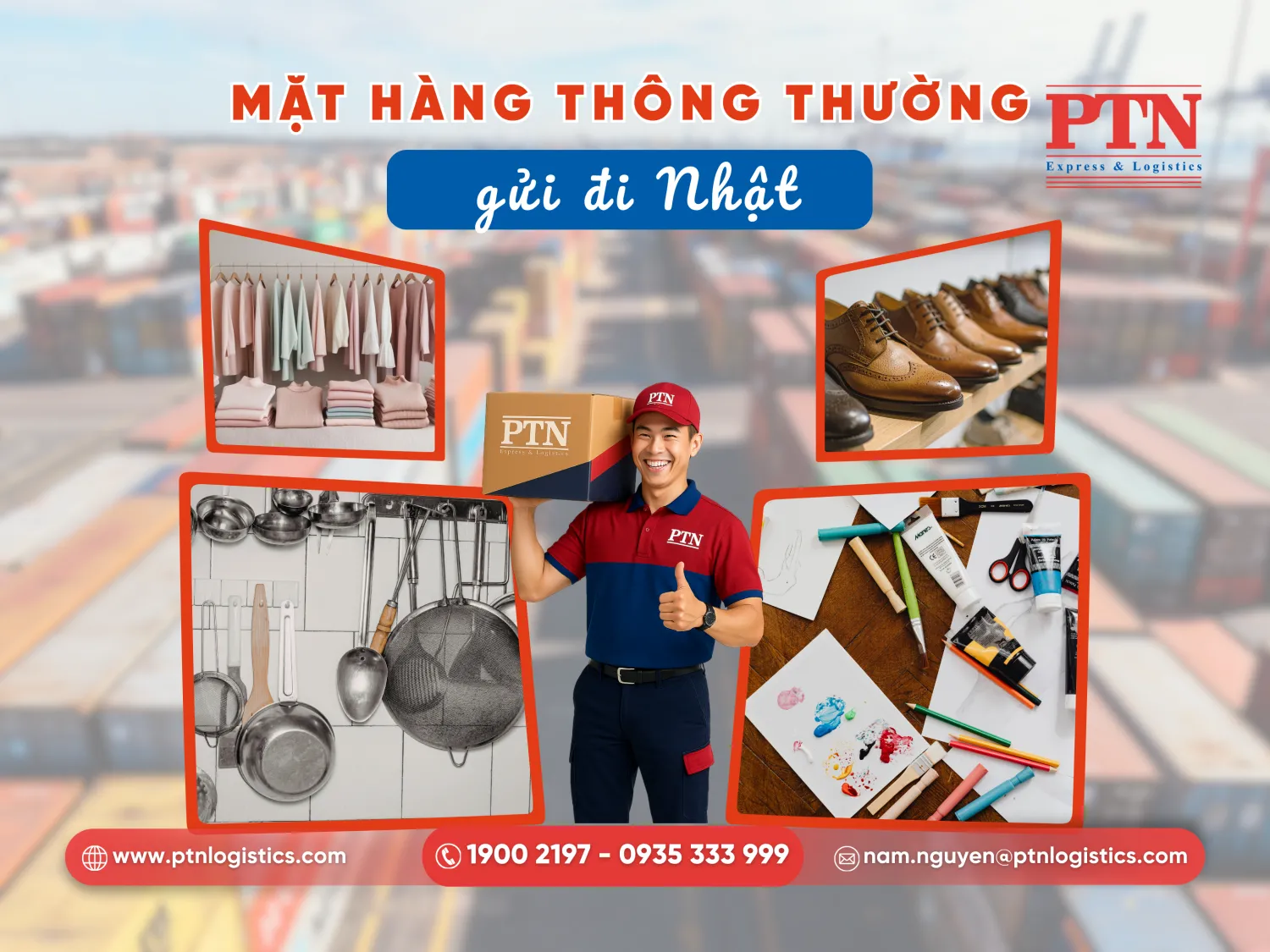 Các loại hàng hóa được phép gửi đi Nhật