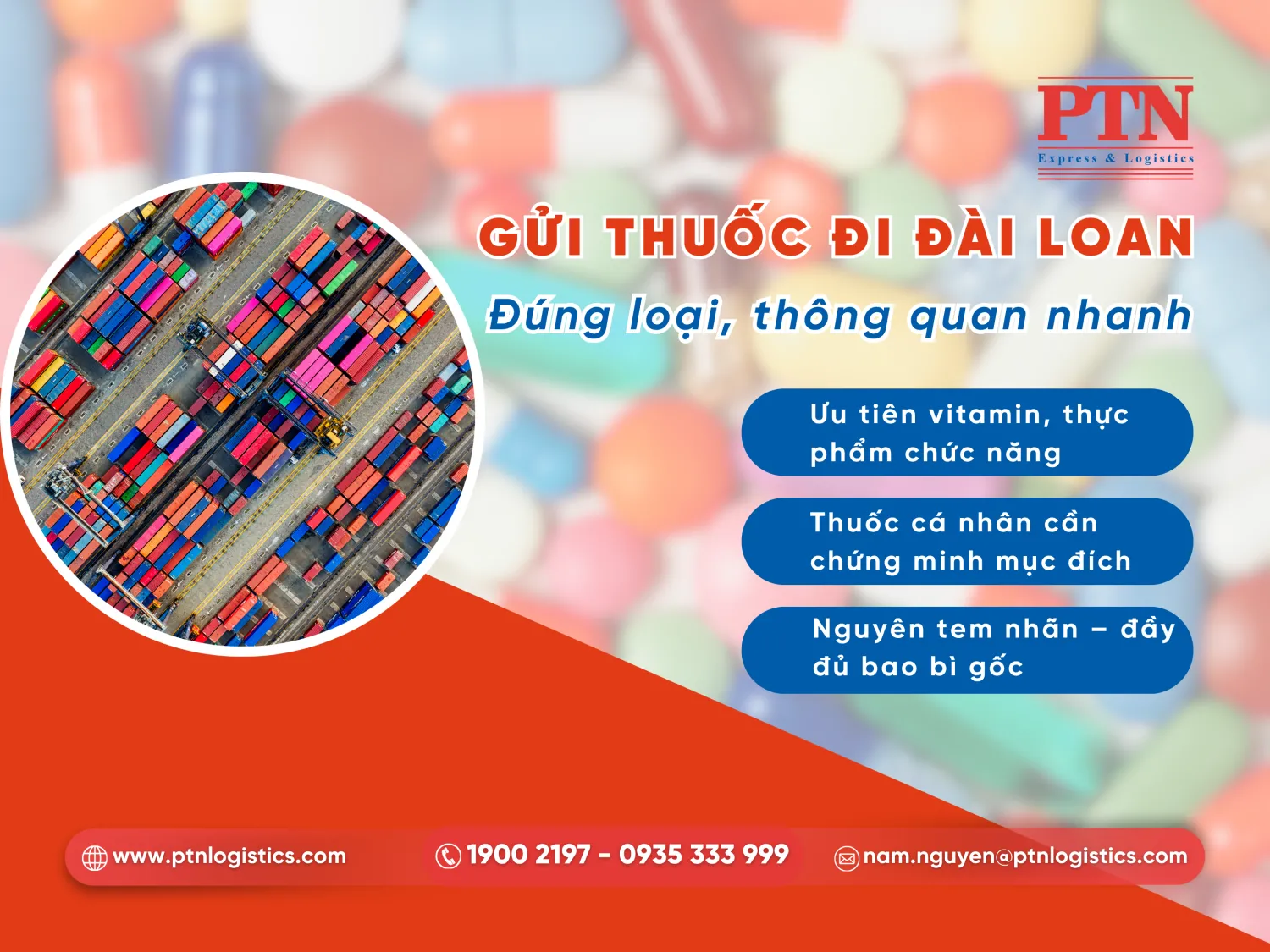 Các loại thuốc được phép gửi đi 