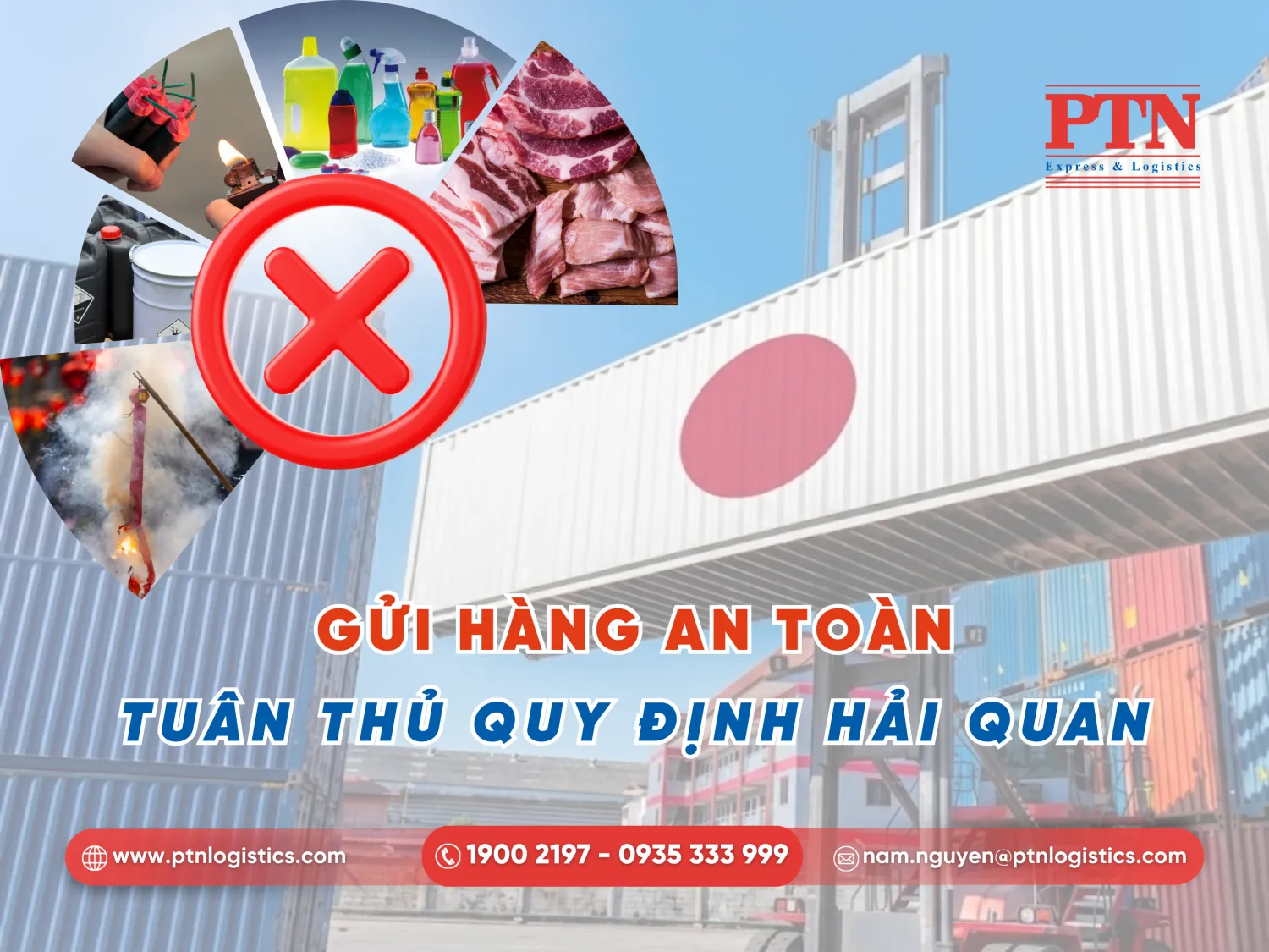 Các mặt hàng cấm gửi đi Nhật