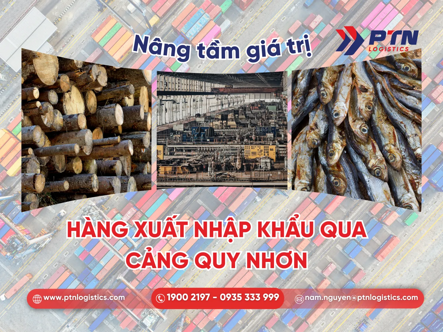 Các mặt hàng xuất nhập khẩu chủ lực ở Quy Nhơn