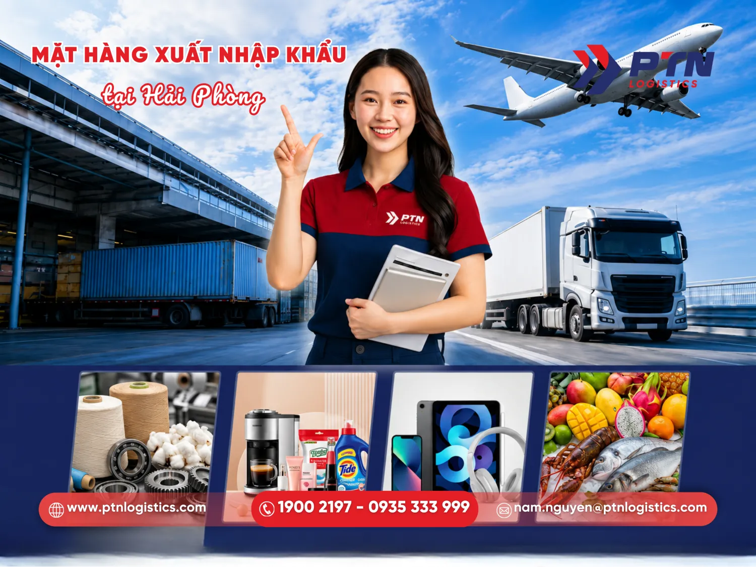 Các mặt hàng xuất nhập khẩu chủ lực tại Hải Phòng