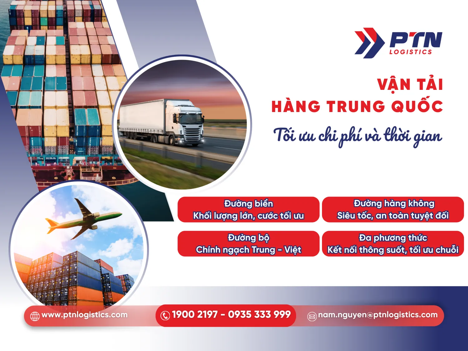 Các phương thức vận chuyển phổ biến hiện nay