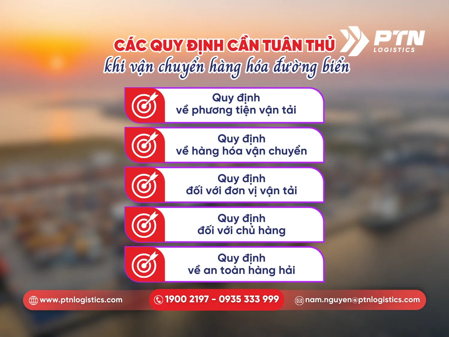Các quy định quan trọng cần tuân thủ 
