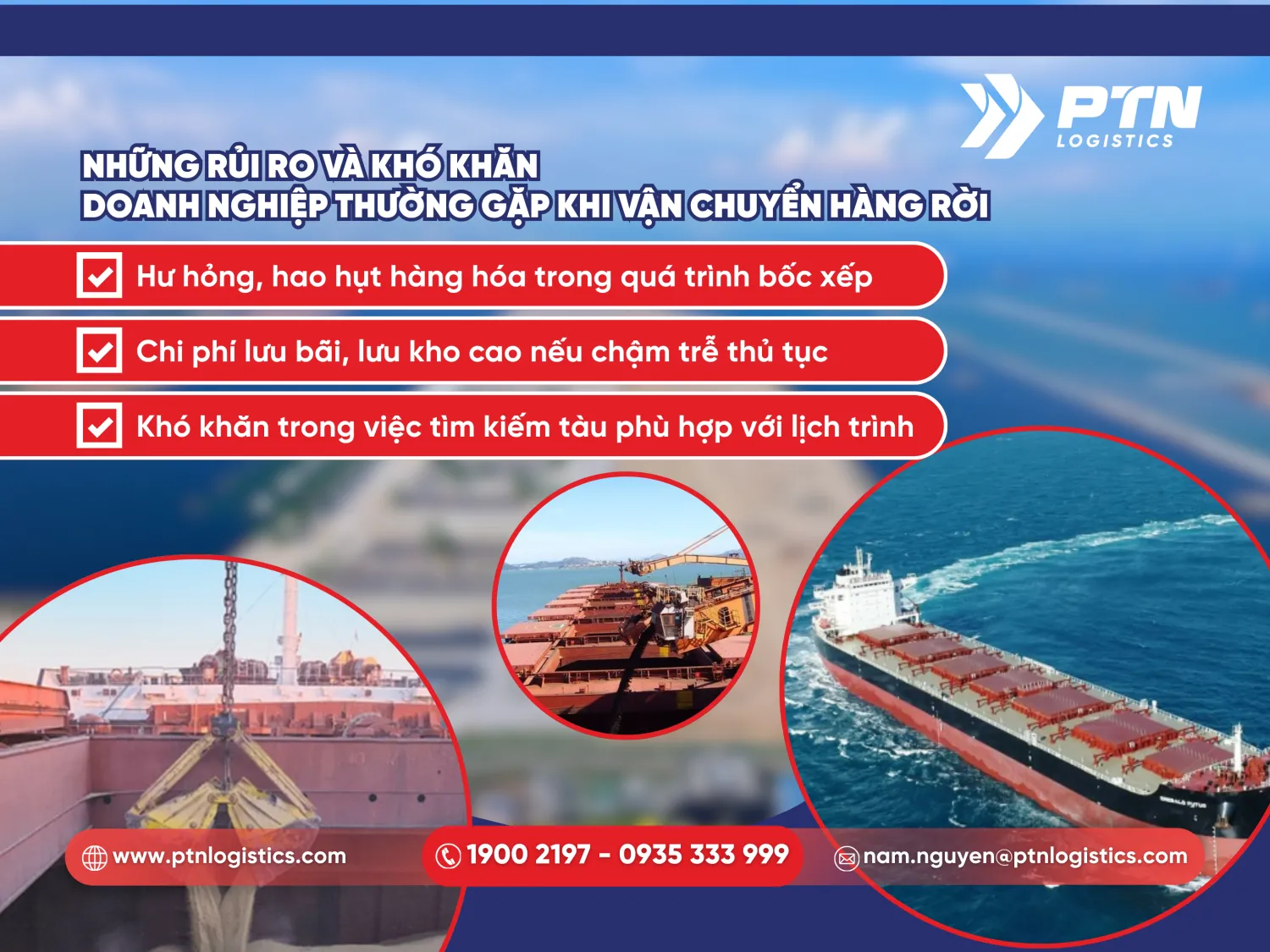 Các rủi ro và khó khăn doanh nghiệp thường gặp khi vận chuyển hàng rời