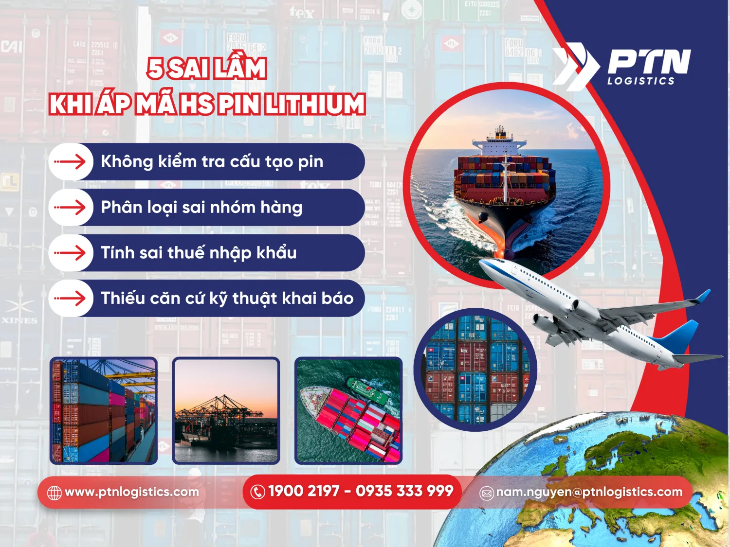Các sai lầm khi áp dụng mã HS pin lithium