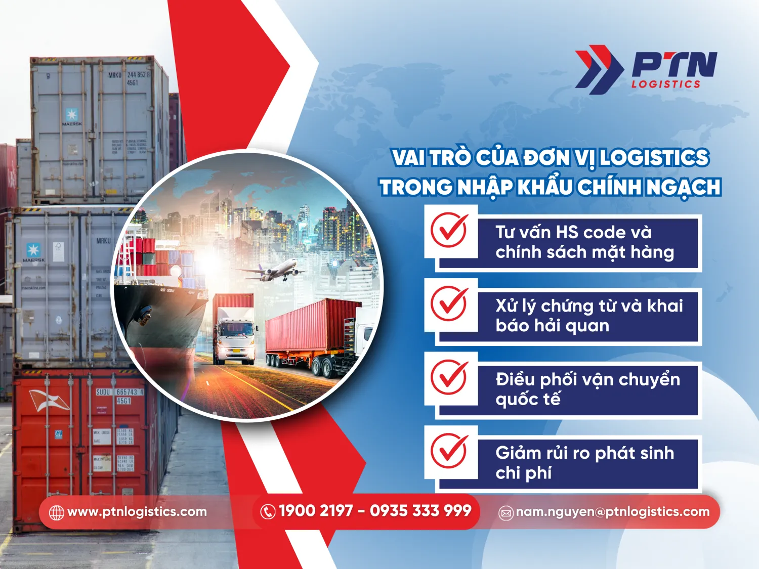 Các vai trò của đơn vị logistics trong nhập khẩu chính ngạch