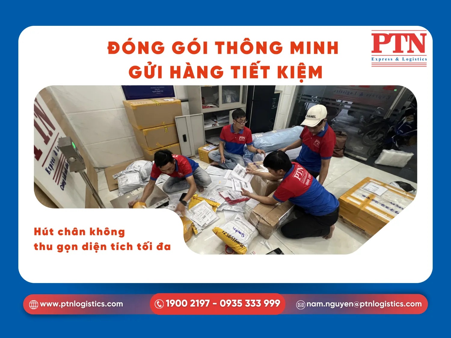 Cách đóng gói để giảm trọng lượng quy đổi