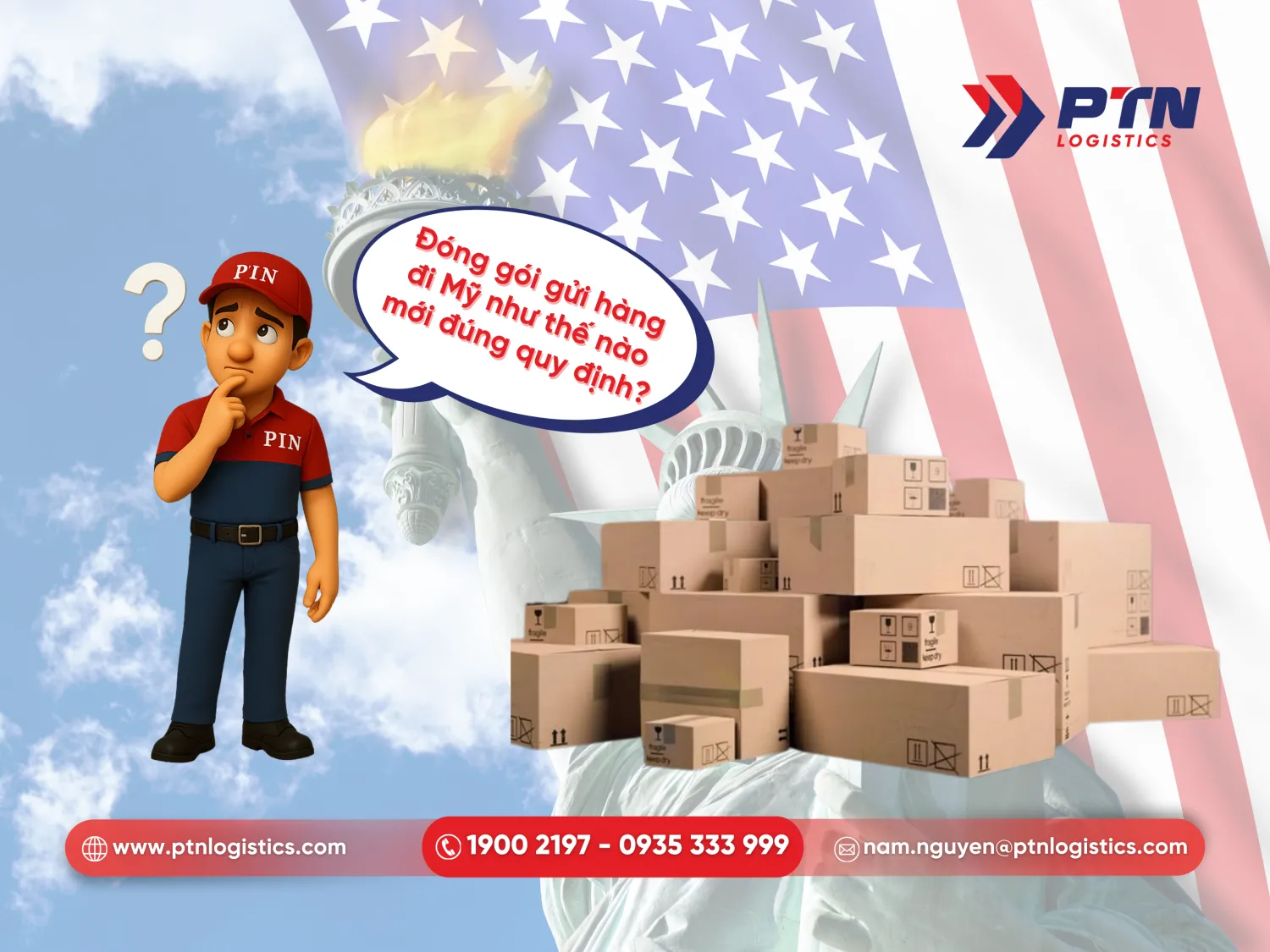 Cách đóng gói hàng hóa đi mỹ chuẩn nhất