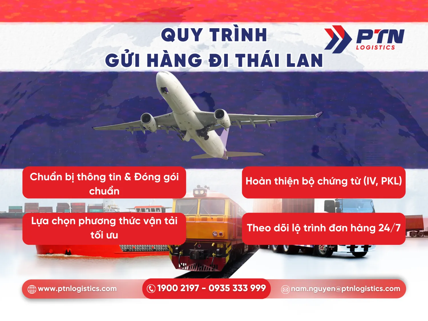Cách gửi hàng từ Hà Nội đi Thái Lan