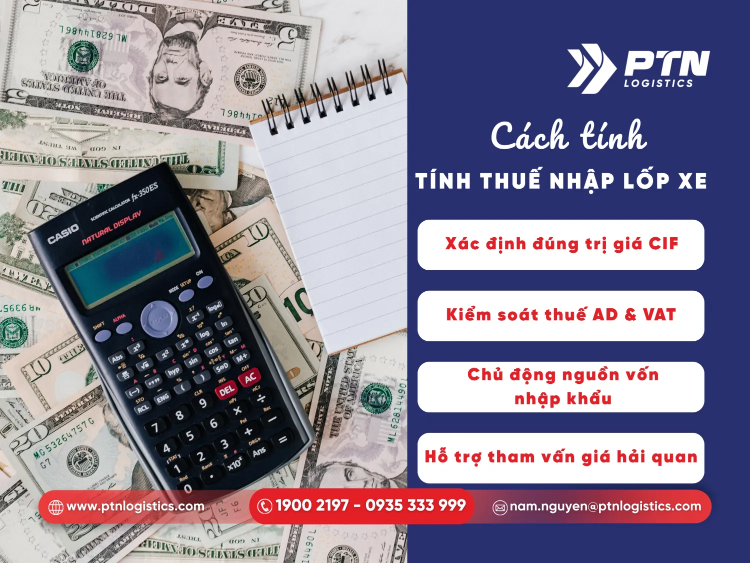 Cách tính thuế nhập khẩu lốp xe