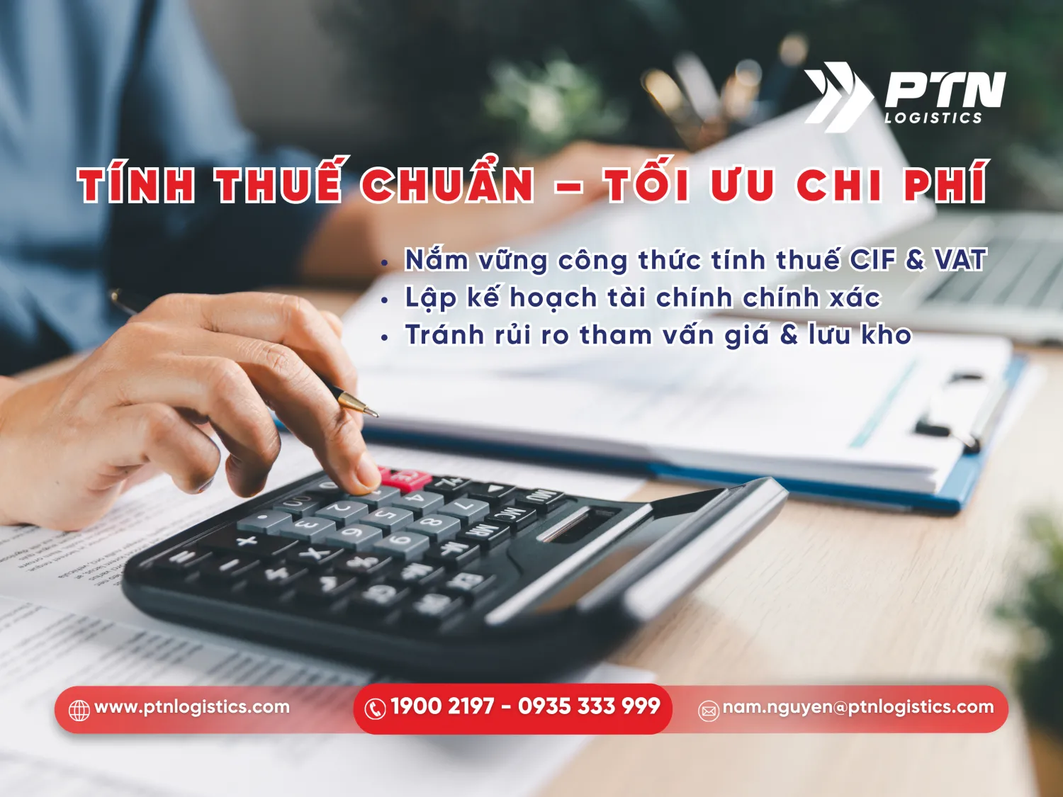 Cách tính thuế nhập khẩu chi tiết