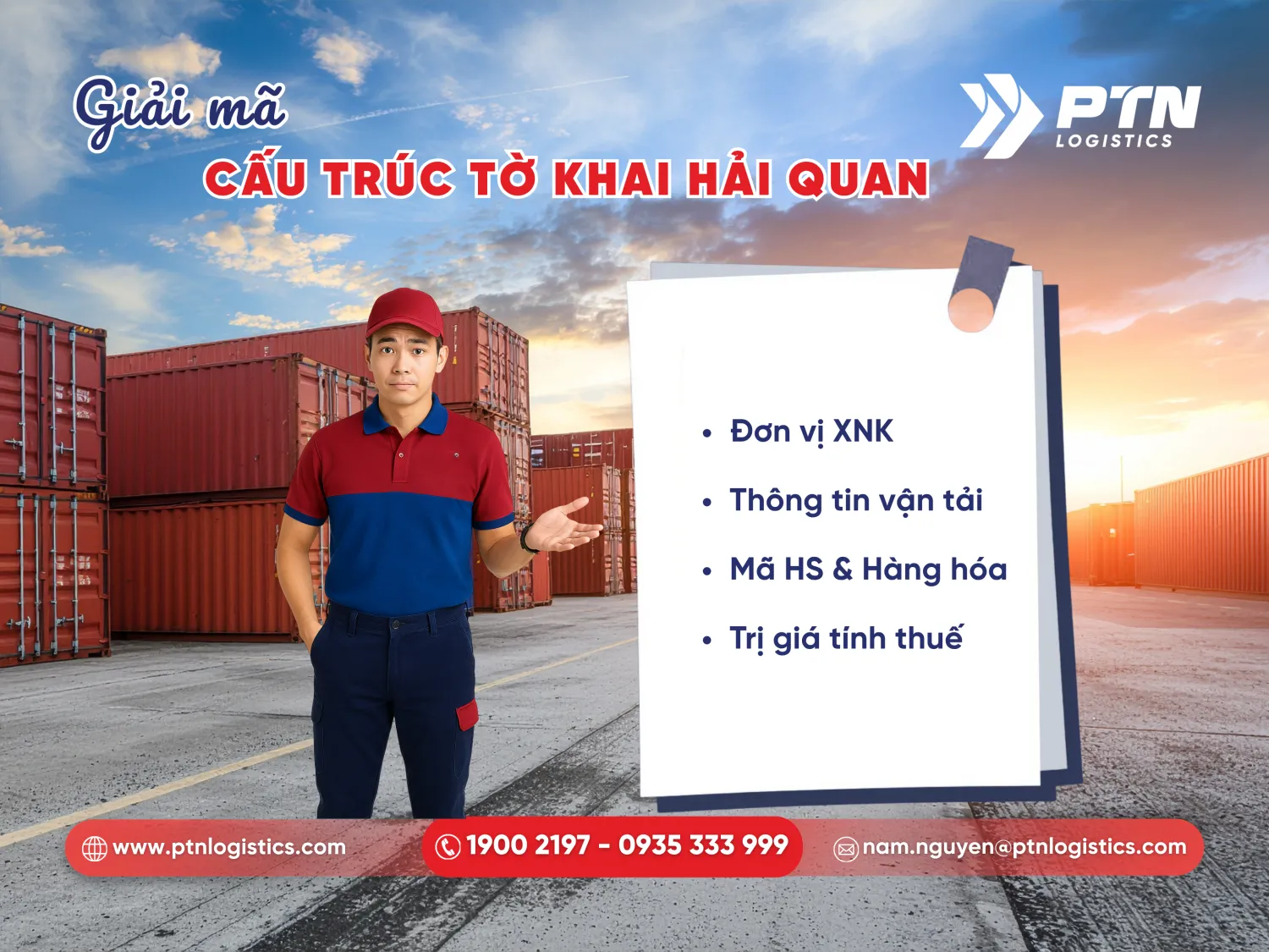 Cấu trúc của một tờ khai hải quan Trung Quốc