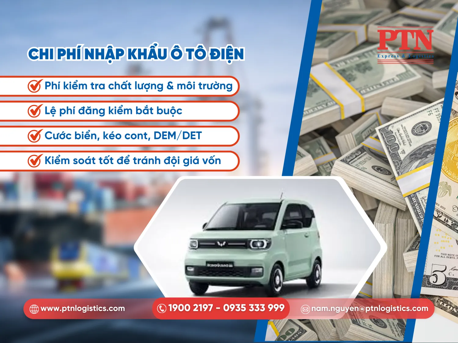 Chi phí nhập khẩu ô tô điện
