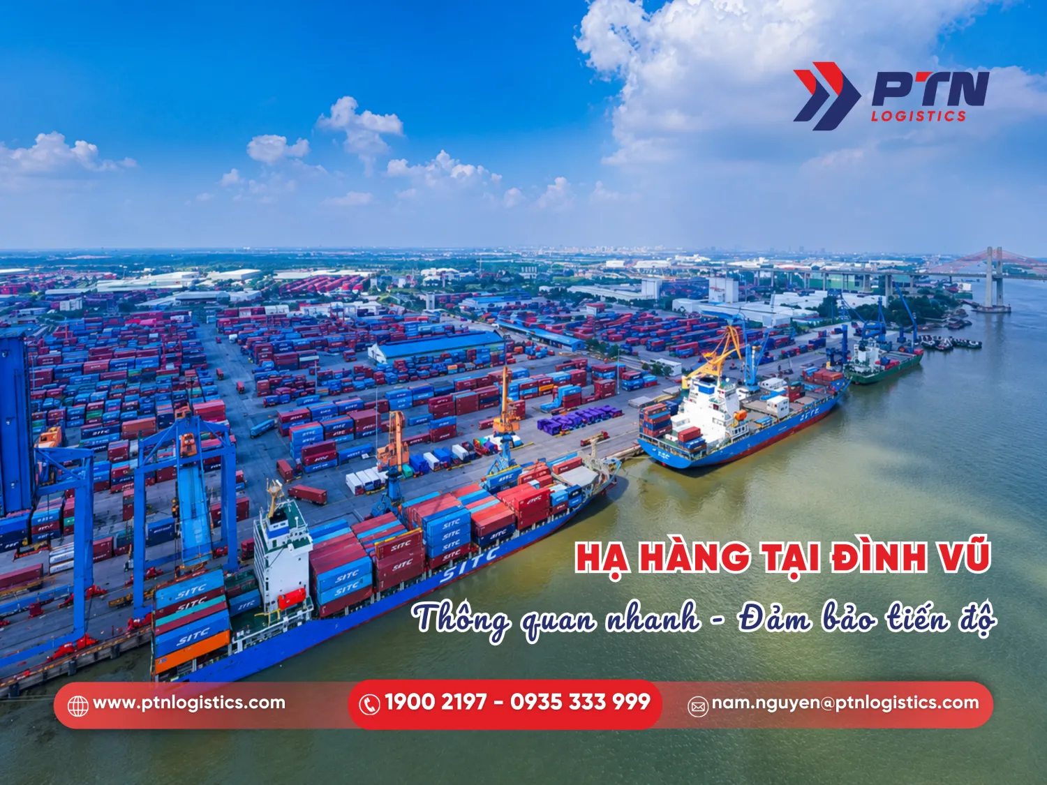 Cụm cảng hạ nguồn và khi vực Đình Vũ