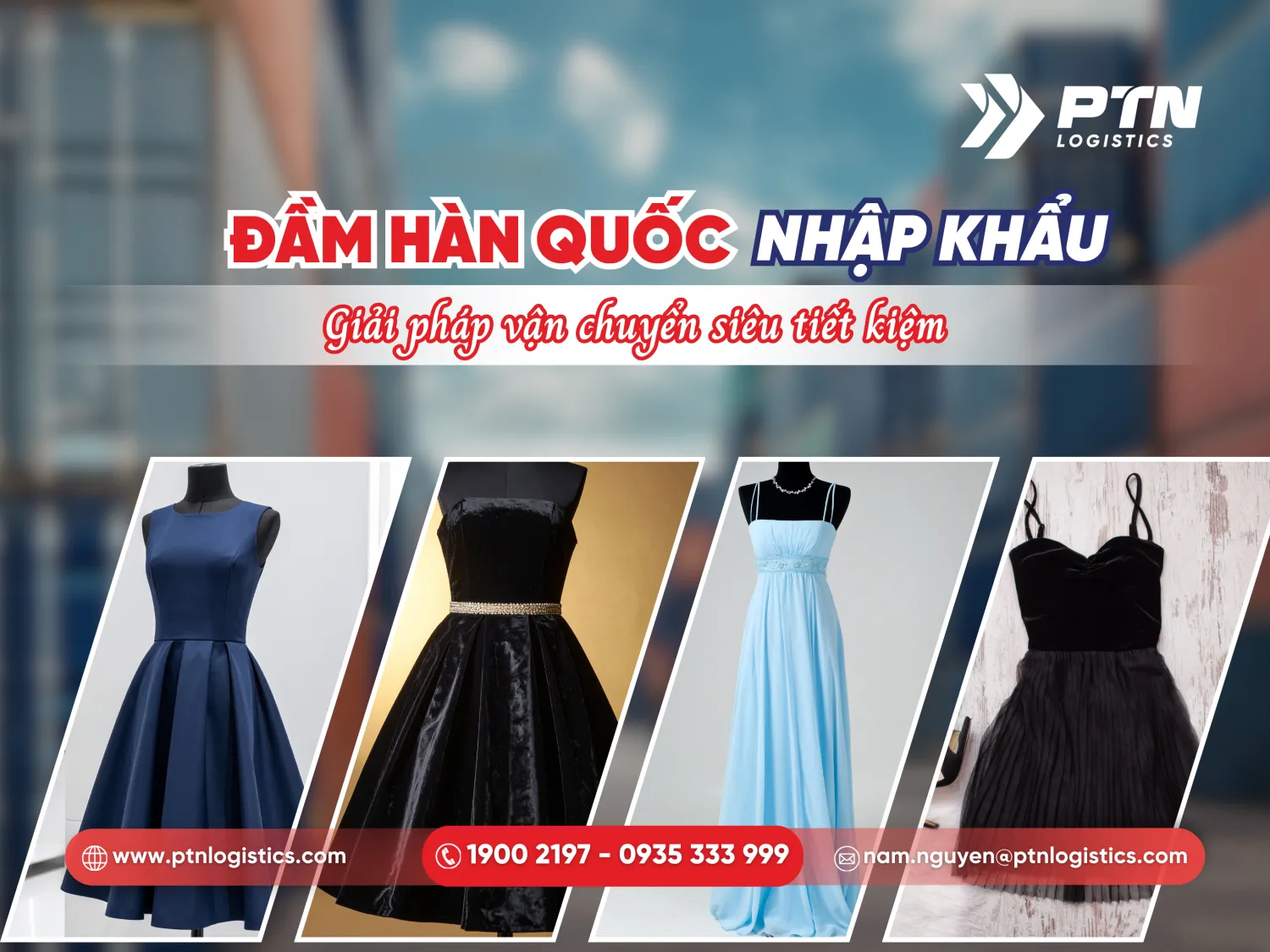Đầm Hàn Quốc nhập khẩu: Giải pháp vận chuyển siêu tiết kiệm