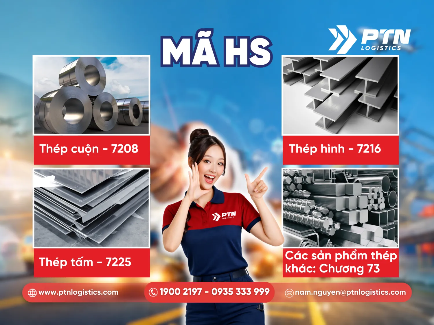 Danh sách các HS Code phổ biến cho mặt hàng thép