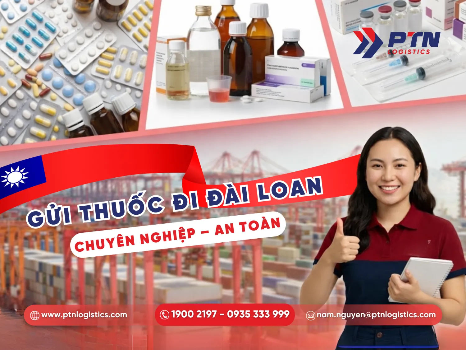 Dịch vụ gửi thuốc đi Đài Loan