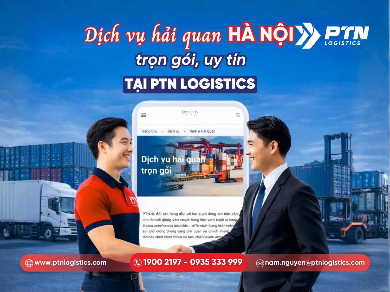 Dịch vụ hải quan Hà Nội tại PTN Logistics