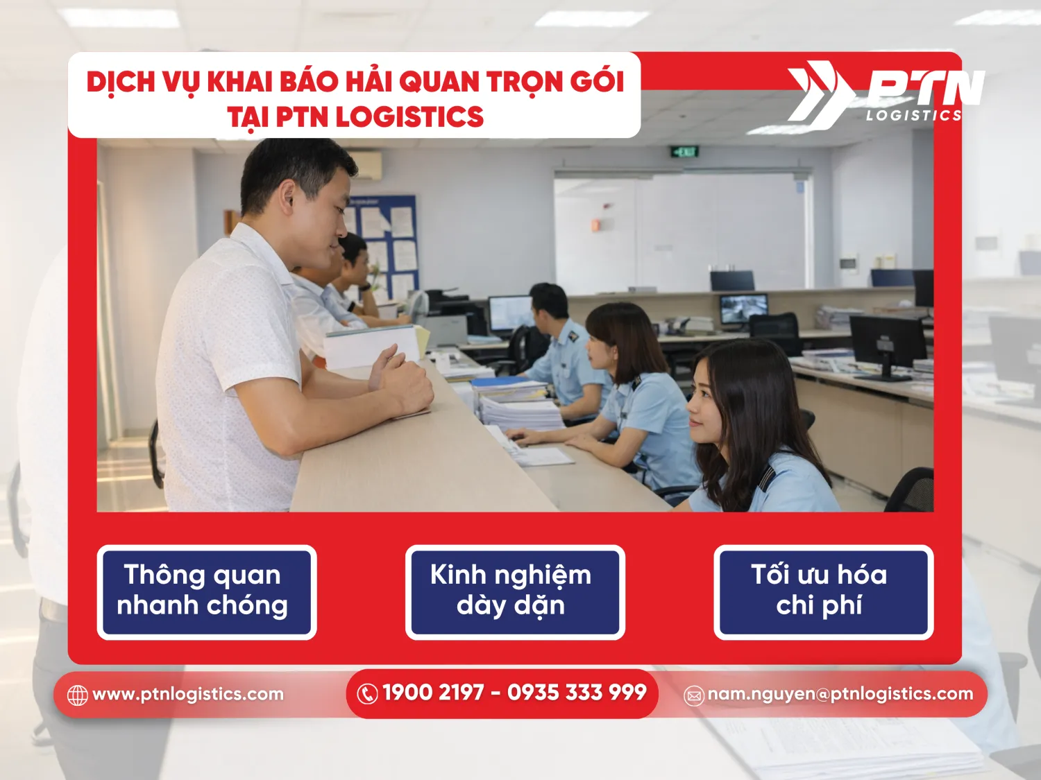Dịch vụ khai bảo hải quan trọn gói tại PTN