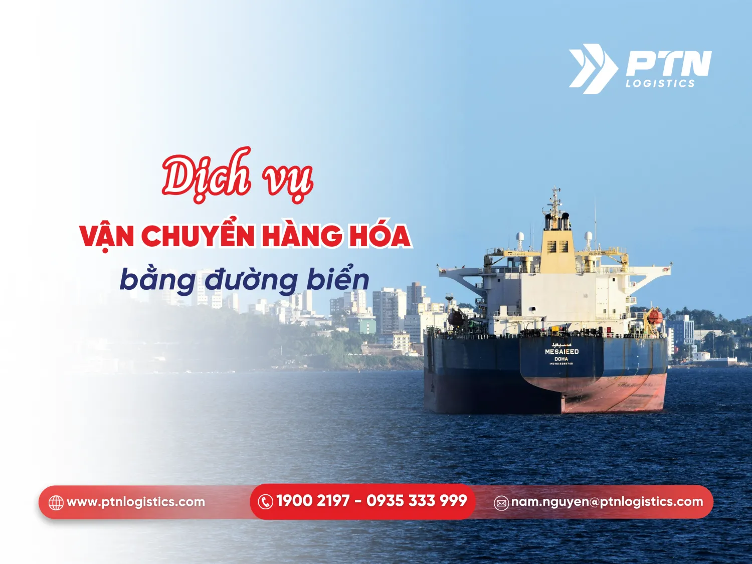 Dịch vụ vận tải hàng hóa bằng đường biển