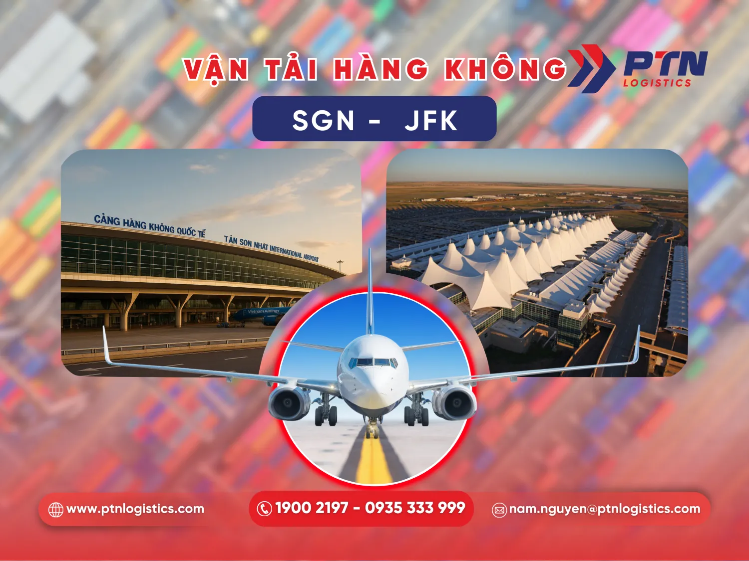 Dịch vụ vận tải hàng không từ Tân Sơn Nhất đi JFK