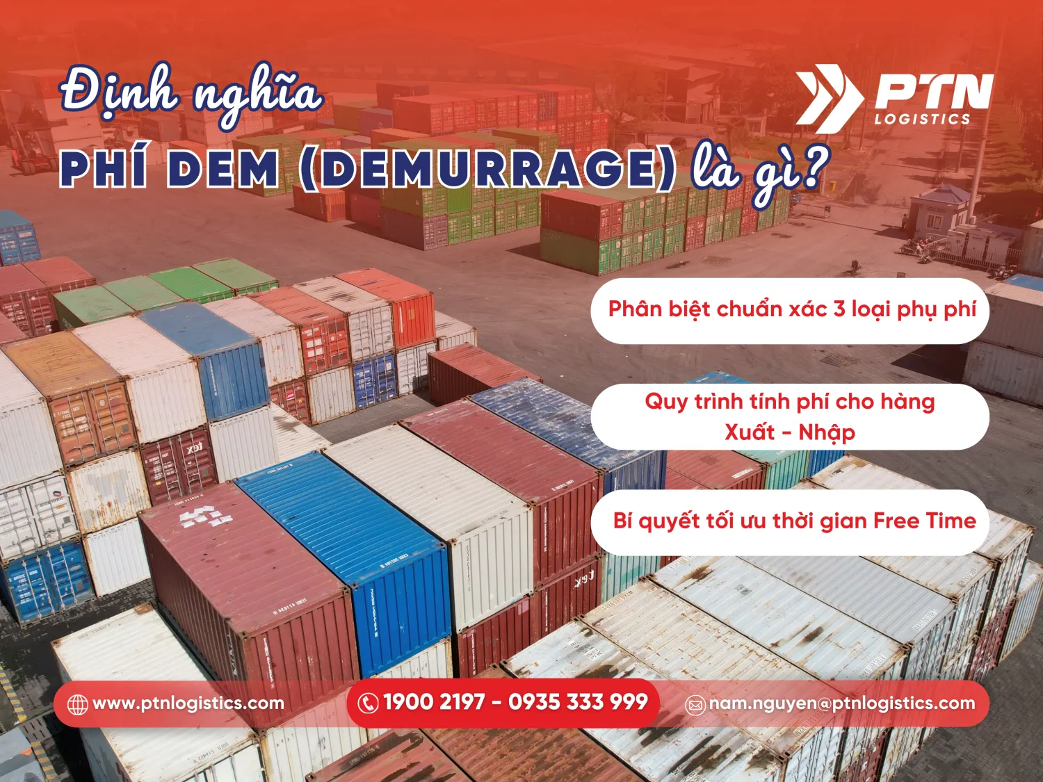 Định nghĩa phí DET là gì trong XNK