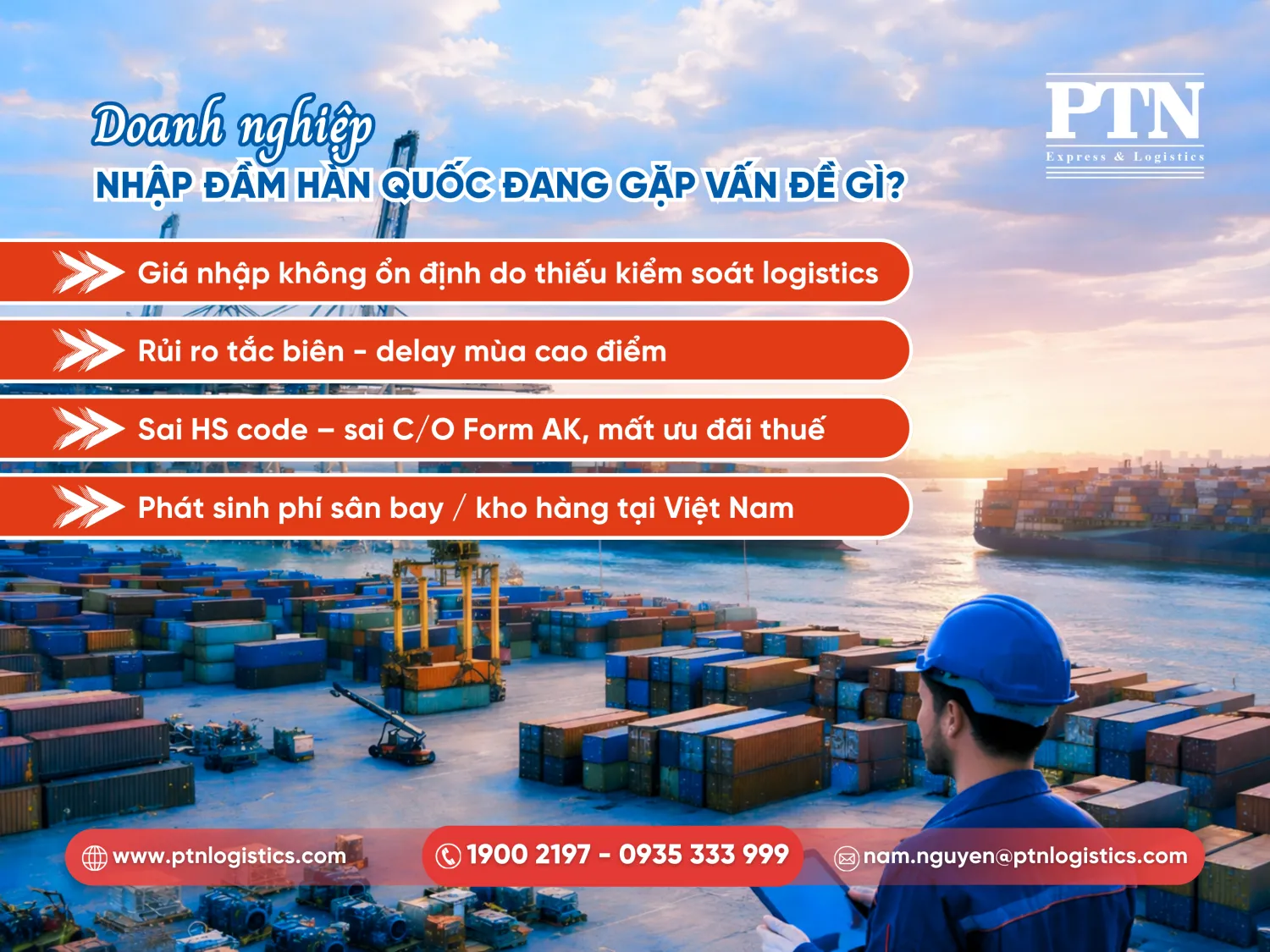 Doanh nghiệp nhập đầm Hàn Quốc đang gặp vấn đề gì?