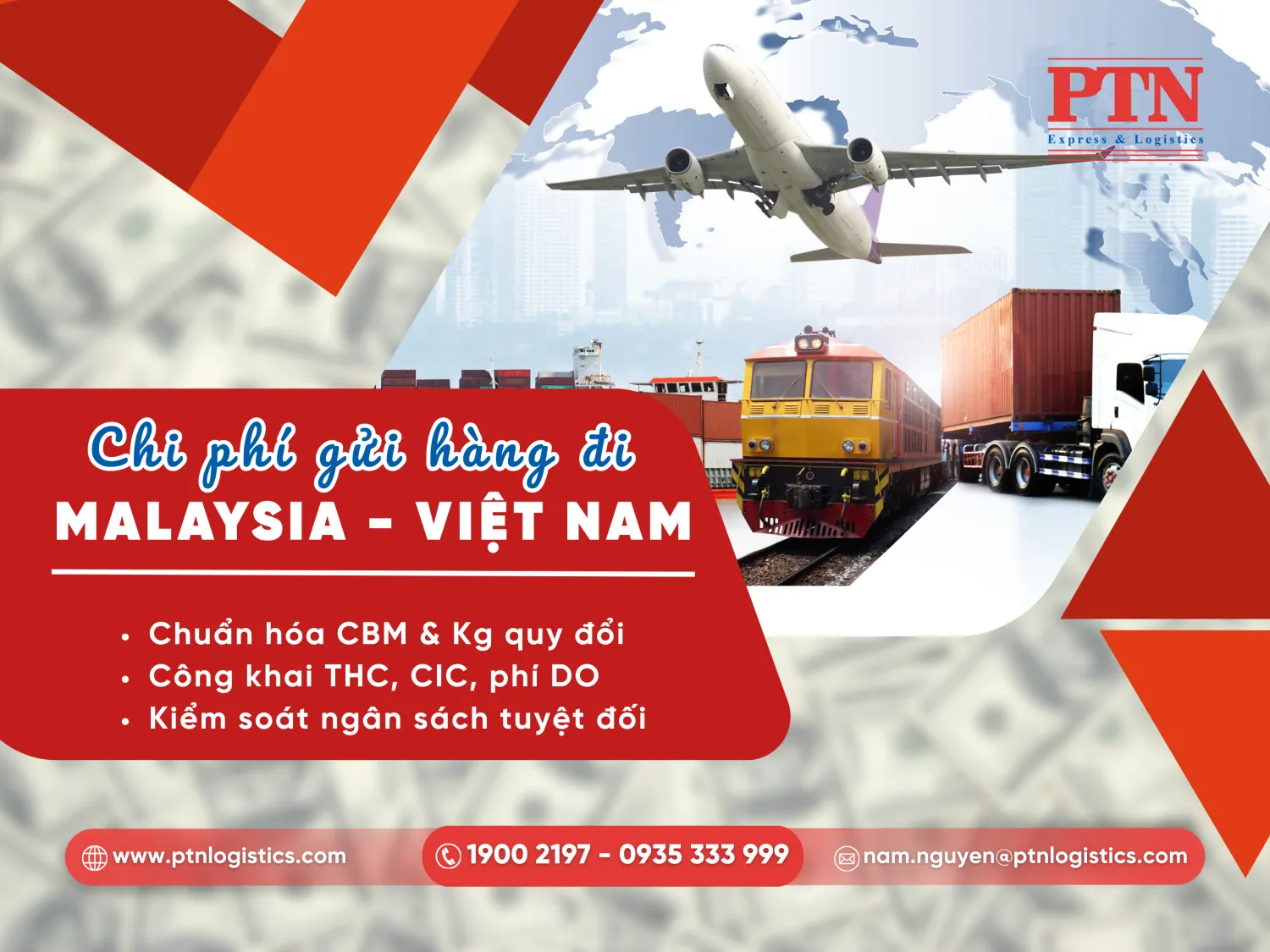 Giá cước vận chuyển từ Malaysia