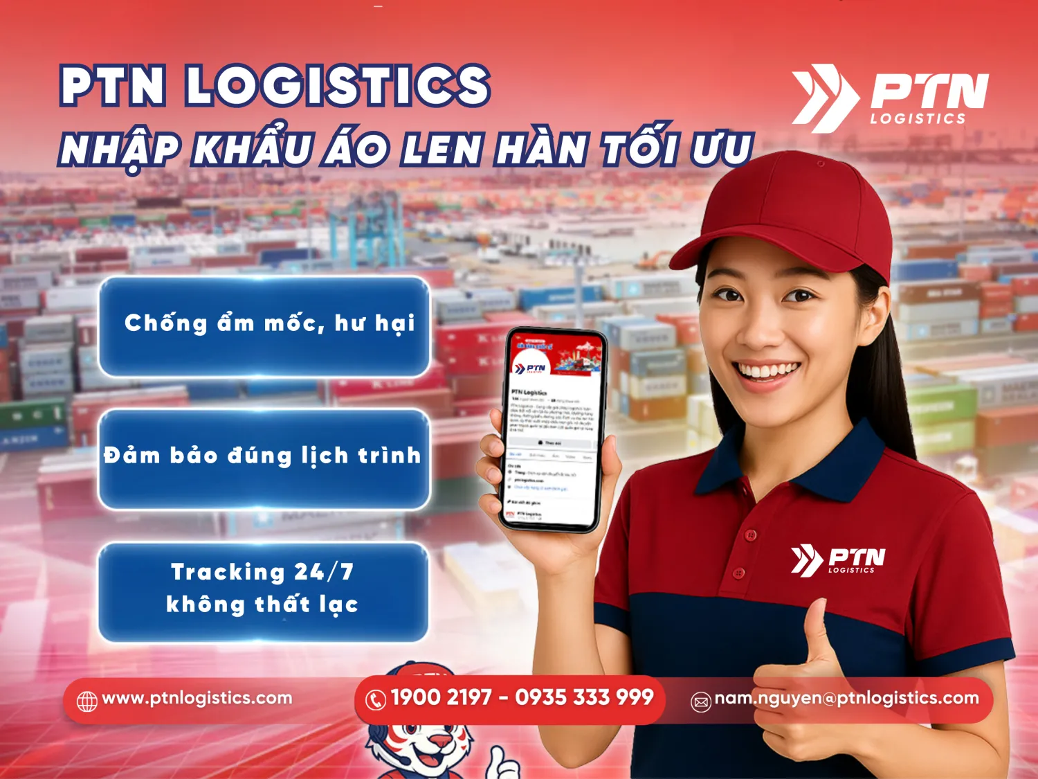 Giải pháp vận chuyển áo len nam Hàn Quốc nhập khẩu tối ưu
