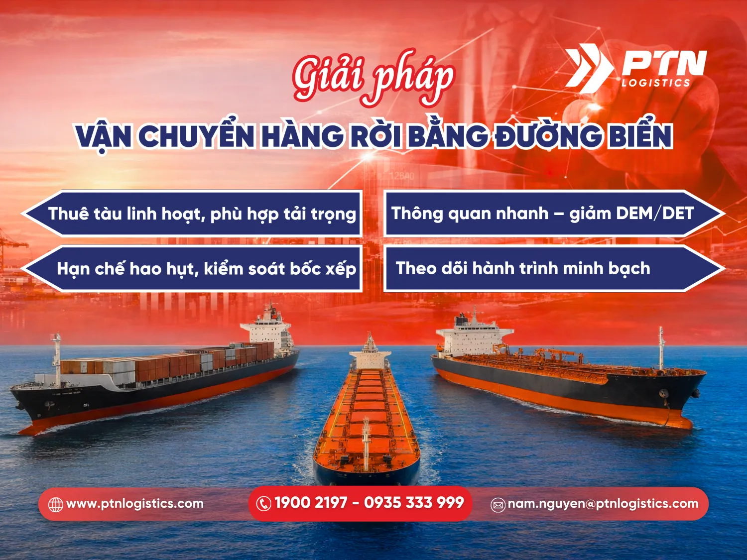 Giải pháp vận chuyển hàng rời bằng đường biển