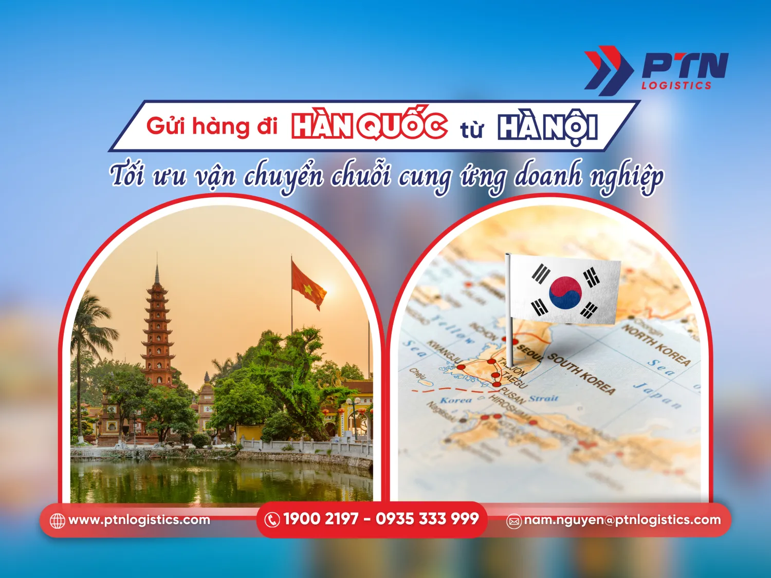 Gửi hàng đi Hàn Quốc tại Hà Nội, tối ưu vận chuyển chuỗi cung ứng doanh nghiệp