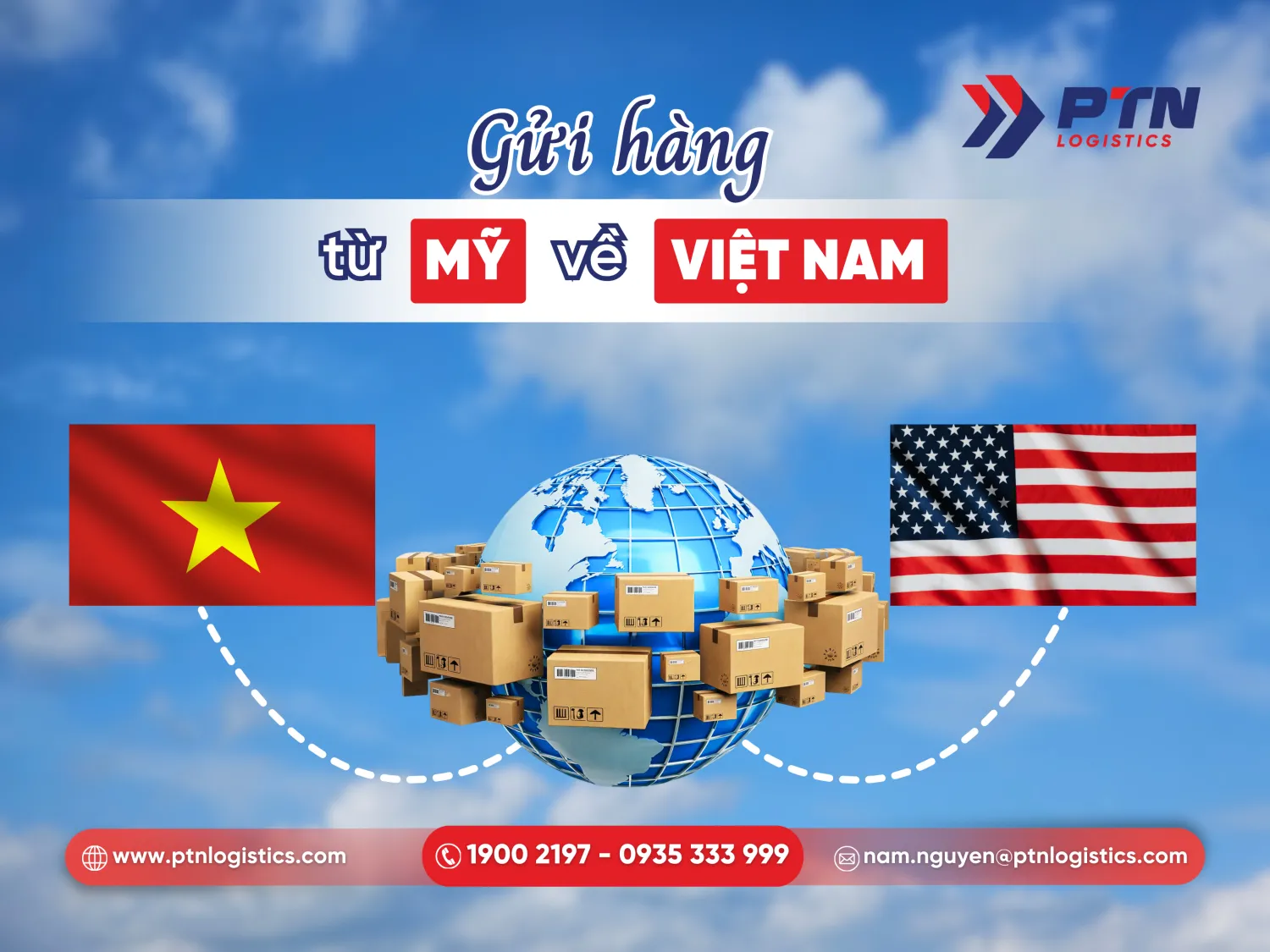 Gửi hàng từ Mỹ về Việt Nam chi tiết