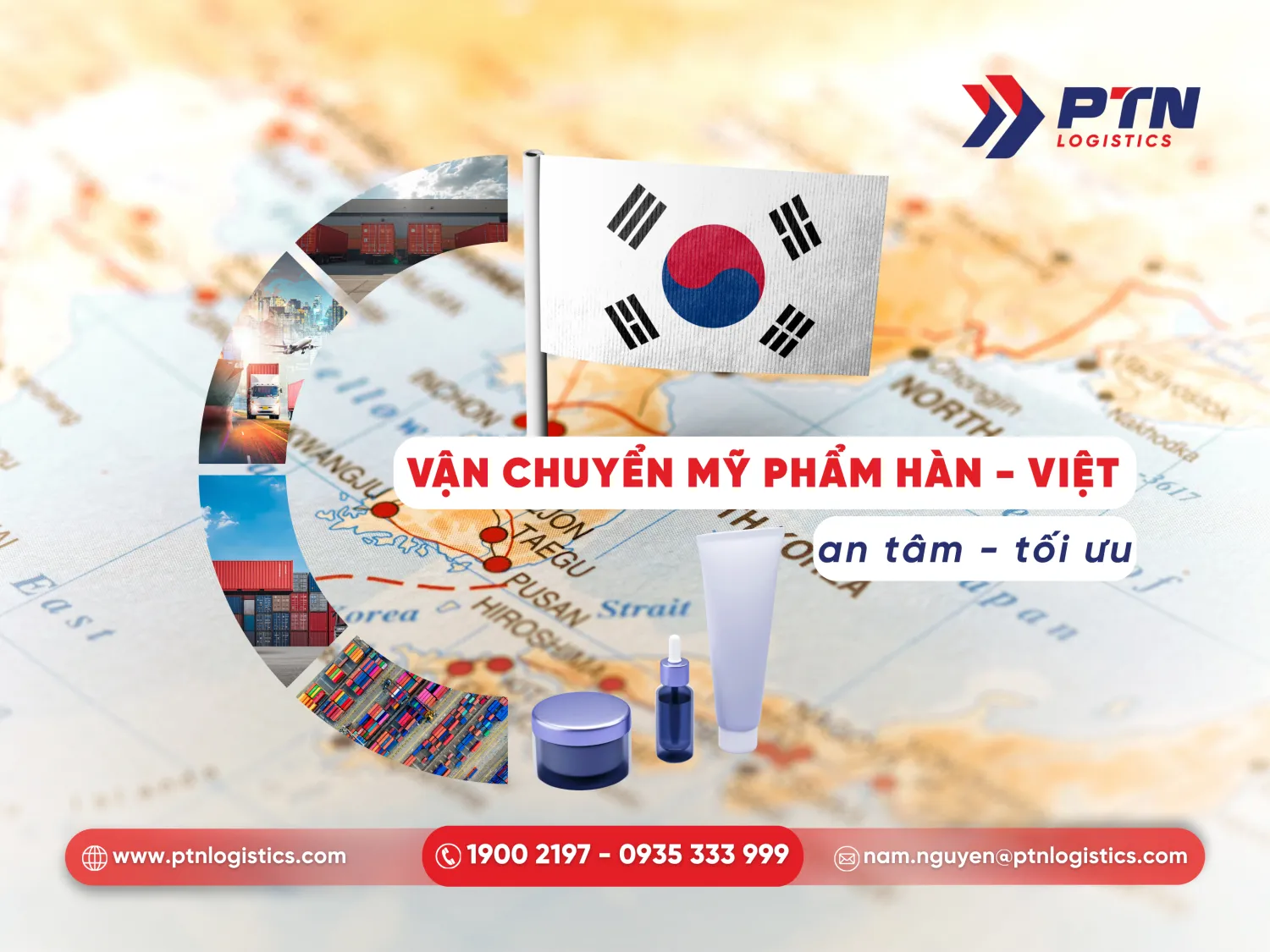 Gửi mỹ phẩm từ Hàn Quốc về Việt Nam